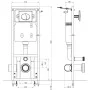High hidden cistern 11 L 41x14x (110-125) cm by vidaXL, Toilet cisterns - Ref: Foro24-142249, Price: 166,31 €, Discount: %