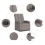 Sillón reclinable de tela gris taupe de , Sillones - Ref: Foro24-371735, Precio: 186,12 €, Descuento: %