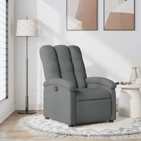 Sillón reclinable de tela gris oscuro de , Sillones - Ref: Foro24-371728, Precio: 189,35 €, Descuento: %