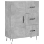 Aparador alto madera contrachapada gris hormigón 69,5x34x180 cm de , Aparadores - Ref: Foro24-3198093, Precio: 169,19 €, Desc...