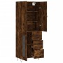 Aparador alto madera contrachapada roble ahumado 69,5x34x180 cm de , Aparadores - Ref: Foro24-3198102, Precio: 169,52 €, Desc...
