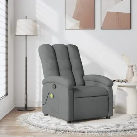 Sillón de masaje reclinable de tela gris oscuro de , Sillones - Ref: Foro24-371740, Precio: 249,36 €, Descuento: %