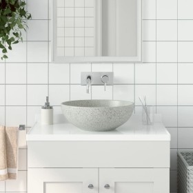 Lavabo sobre encimera redondo cerámica gris Φ41x14 cm de , Lavabos - Ref: Foro24-155059, Precio: 95,48 €, Descuento: %