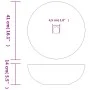 Lavabo sobre encimera redondo cerámica gris Φ41x14 cm by , Sinks - Ref: Foro24-155059, Price: 89,25 €, Discount: %