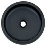 Lavabo sobre encimera redondo cerámica negro y azul Φ41x14 cm de , Lavabos - Ref: Foro24-155065, Precio: 106,53 €, Descuento: %