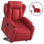 Sillón elevable eléctrico cuero artificial rojo en Sillones | Comprar online en Foru.es