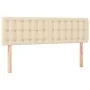 Box spring bed with mattress and LED cream fabric 140x200 cm by , Beds and slatted bases - Ref: Foro24-3134042, Price: 439,75...