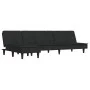 Sofá cama en forma de L terciopelo negro 255x140x70 cm de , Sofás - Ref: Foro24-3157263, Precio: 432,79 €, Descuento: %