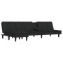 Sofá cama en forma de L terciopelo negro 255x140x70 cm de , Sofás - Ref: Foro24-3157263, Precio: 421,94 €, Descuento: %