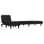 Sofá cama en forma de L terciopelo negro 255x140x70 cm de , Sofás - Ref: Foro24-3157263, Precio: 432,79 €, Descuento: %