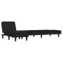 Sofá cama en forma de L terciopelo negro 255x140x70 cm de , Sofás - Ref: Foro24-3157263, Precio: 421,94 €, Descuento: %