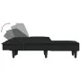 Sofá cama en forma de L terciopelo negro 255x140x70 cm de , Sofás - Ref: Foro24-3157263, Precio: 432,79 €, Descuento: %
