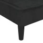 Sofá cama en forma de L terciopelo negro 255x140x70 cm de , Sofás - Ref: Foro24-3157263, Precio: 432,79 €, Descuento: %