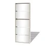 Mueble zapatero 5 cajones con espejo roble 63x17x169,5 cm de vidaXL, Zapateros y organizadores de calzado - Ref: Foro24-27393...