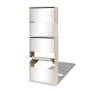 Mueble zapatero 5 cajones con espejo roble 63x17x169,5 cm de vidaXL, Zapateros y organizadores de calzado - Ref: Foro24-27393...
