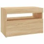 Mueble de TV con luces LED roble Sonoma 60x35x40 cm de , Muebles TV - Ref: Foro24-804415, Precio: 49,23 €, Descuento: %