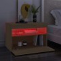 Mueble de TV con luces LED roble Sonoma 60x35x40 cm de , Muebles TV - Ref: Foro24-804415, Precio: 50,47 €, Descuento: %