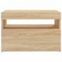Mueble de TV con luces LED roble Sonoma 60x35x40 cm de , Muebles TV - Ref: Foro24-804415, Precio: 50,47 €, Descuento: %