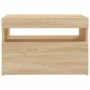 Mueble de TV con luces LED roble Sonoma 60x35x40 cm de , Muebles TV - Ref: Foro24-804415, Precio: 49,23 €, Descuento: %