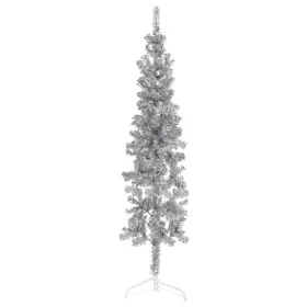 Medio árbol de Navidad artificial con soporte plateado 150 cm de , Arboles de navidad - Ref: Foro24-344595, Precio: 12,95 €, ...