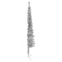Medio árbol de Navidad artificial con soporte plateado 150 cm de , Arboles de navidad - Ref: Foro24-344595, Precio: 13,07 €, ...