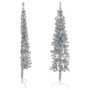 Medio árbol de Navidad artificial con soporte plateado 150 cm de , Arboles de navidad - Ref: Foro24-344595, Precio: 13,07 €, ...