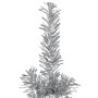 Medio árbol de Navidad artificial con soporte plateado 210 cm de , Arboles de navidad - Ref: Foro24-344597, Precio: 18,38 €, ...