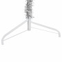 Medio árbol de Navidad artificial con soporte plateado 210 cm de , Arboles de navidad - Ref: Foro24-344597, Precio: 18,38 €, ...