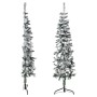 Mitad árbol Navidad artificial delgado con nieve 150 cm de , Arboles de navidad - Ref: Foro24-344605, Precio: 22,63 €, Descue...