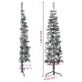 Mitad árbol Navidad artificial delgado con nieve 150 cm de , Arboles de navidad - Ref: Foro24-344605, Precio: 22,63 €, Descue...