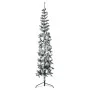 Mitad árbol Navidad artificial delgado con nieve 210 cm de , Arboles de navidad - Ref: Foro24-344607, Precio: 29,06 €, Descue...