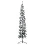 Mitad árbol Navidad artificial delgado con nieve 210 cm de , Arboles de navidad - Ref: Foro24-344607, Precio: 29,25 €, Descue...