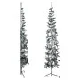 Mitad árbol Navidad artificial delgado con nieve 210 cm de , Arboles de navidad - Ref: Foro24-344607, Precio: 29,06 €, Descue...