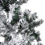 Mitad árbol Navidad artificial delgado con nieve 210 cm de , Arboles de navidad - Ref: Foro24-344607, Precio: 29,25 €, Descue...