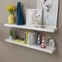 Estantes flotantes de pared 2 uds MDF blanco para libros/DVD de , Estantes y estanterías - Ref: Foro24-242185, Precio: 51,88 ...
