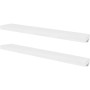 Estantes flotantes de pared 2 uds MDF blanco para libros/DVD de , Estantes y estanterías - Ref: Foro24-242185, Precio: 51,88 ...