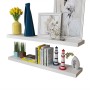 Estantes flotantes de pared 2 uds MDF blanco para libros/DVD de , Estantes y estanterías - Ref: Foro24-242185, Precio: 51,88 ...