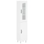 Aparador alto madera contrachapada blanco 34,5x34x180 cm de , Aparadores - Ref: Foro24-3199201, Precio: 106,67 €, Descuento: %