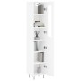 Aparador alto madera contrachapada blanco 34,5x34x180 cm de , Aparadores - Ref: Foro24-3199201, Precio: 106,67 €, Descuento: %