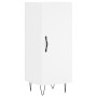 Aparador alto madera contrachapada blanco 34,5x34x180 cm de , Aparadores - Ref: Foro24-3199201, Precio: 106,67 €, Descuento: %