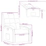 Sillón reclinable de tela negro de , Sillones - Ref: Foro24-371729, Precio: 189,76 €, Descuento: %