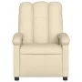 Sillón reclinable de tela crema de , Sillones - Ref: Foro24-371736, Precio: 185,14 €, Descuento: %