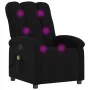 Sillón reclinable de masaje de tela negro de , Sillones - Ref: Foro24-371741, Precio: 215,36 €, Descuento: %