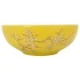 Lavabo sobre encimera redondo cerámica blanco amarillo Φ41x14cm de , Lavabos - Ref: Foro24-155053, Precio: 116,77 €, Descuent...