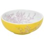 Lavabo sobre encimera redondo cerámica blanco amarillo Φ41x14cm de , Lavabos - Ref: Foro24-155053, Precio: 118,79 €, Descuent...