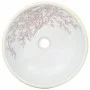 Lavabo sobre encimera redondo cerámica blanco amarillo Φ41x14cm de , Lavabos - Ref: Foro24-155053, Precio: 116,77 €, Descuent...