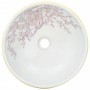 Lavabo sobre encimera redondo cerámica blanco amarillo Φ41x14cm de , Lavabos - Ref: Foro24-155053, Precio: 118,79 €, Descuent...