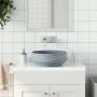Round gray ceramic countertop washbasin Φ41x14 cm by , Sinks - Ref: Foro24-155066, Price: 101,08 €, Discount: %