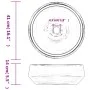 Round gray ceramic countertop washbasin Φ41x14 cm by , Sinks - Ref: Foro24-155066, Price: 101,08 €, Discount: %
