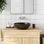 Black ceramic round countertop washbasin Φ41x14 cm by , Sinks - Ref: Foro24-155058, Price: 109,05 €, Discount: %